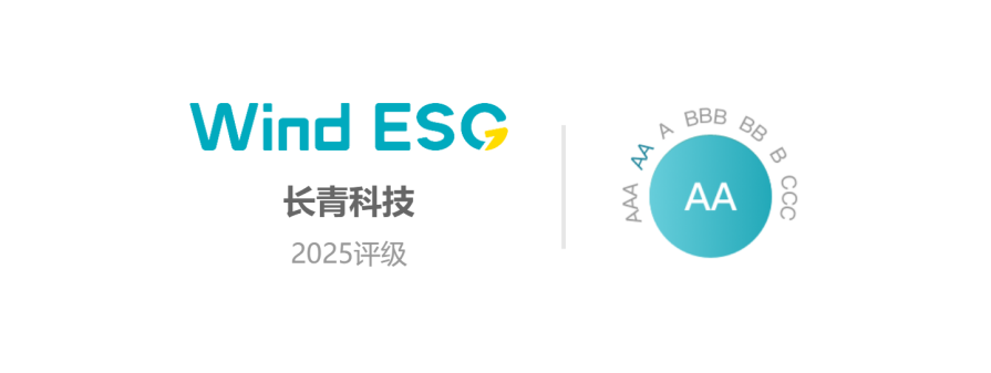 祝賀長(zhǎng)青科技榮獲“上市公司W(wǎng)ind ESG AA”評(píng)級(jí)！